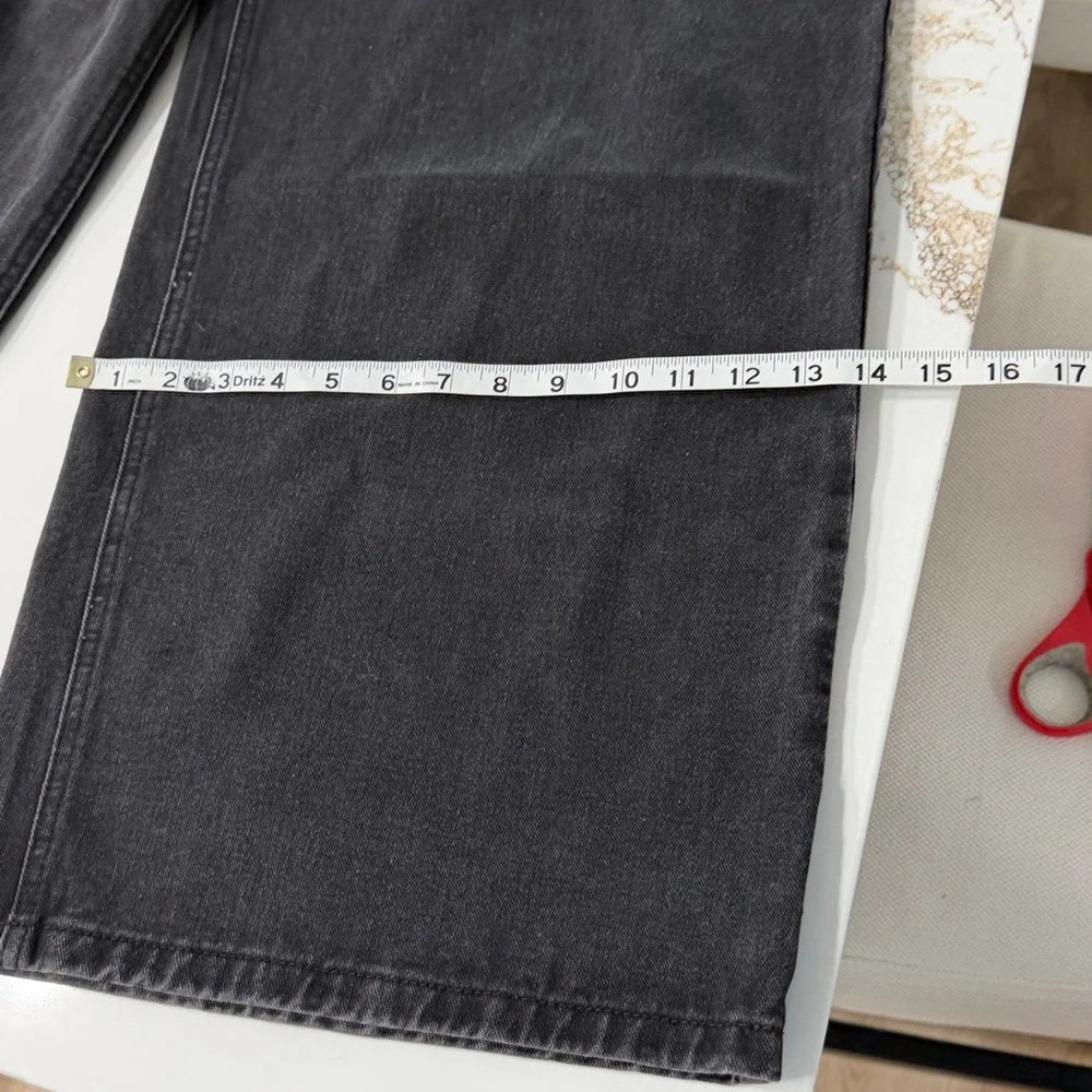 Princess Polly Black Wide Leg Jeans | 8